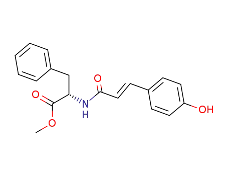 Molecular Structure of 615264-52-3 (4-HYDROXYCINNAMIC ACID (L-PHENYLALANINE METHYL ESTER) AMIDE)