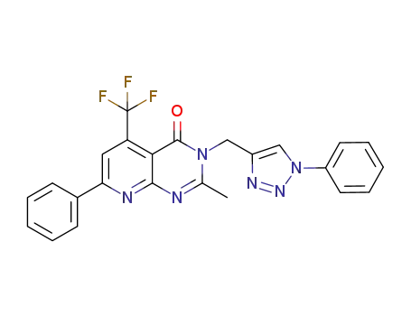 2-methyl-7-phenyl-3-((1-phenyl-1H-1,2,3-triazol-4-yl)methyl)-5-(trifluoromethyl) pyrido[2,3-d]pyrimidin-4(3H)-one