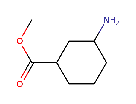 Molecular Structure of 761386-09-8 (Cyclohexanecarboxylic acid, 3-amino-, methyl ester, (1R,3S)-rel-(+)- (9CI))
