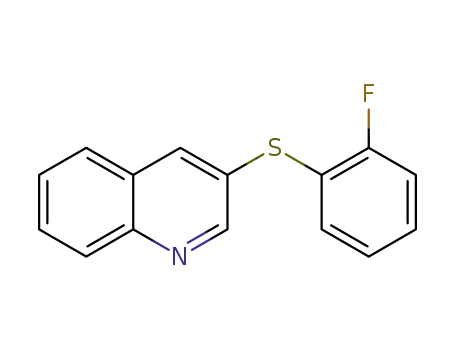 Molecular Structure of 1299398-28-9 (3-(2-fluorophenylthio)quinoline)