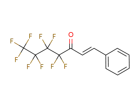 Molecular Structure of 147776-85-0 ((E)-1,1,1,2,2,3,3,4,4-nonafluoro-7-phenylhept-6-en-5-one)