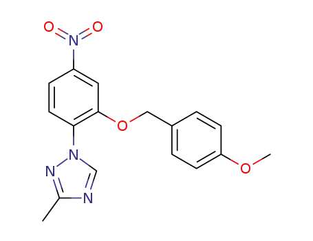 1-(2-(4-methoxybenzyloxy)-4-nitrophenyl)-3-methyl-1H-1,2,4-triazole