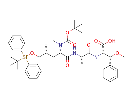 (6R,8S,11S,14S)-8-(tert-butoxycarbonyl(methyl)amino)-14-((R)-methoxy(phenyl)methyl)-2,2,6,11-tetramethyl-9,12-dioxo-3,3-diphenyl-4-oxa-10,13-diaza-3-silapentadecan-15-oic acid