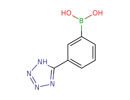 Molecular Structure of 775351-30-9 (3-(2H-TETRAZOL-5-YL)-PHENYL-BORONIC ACID)