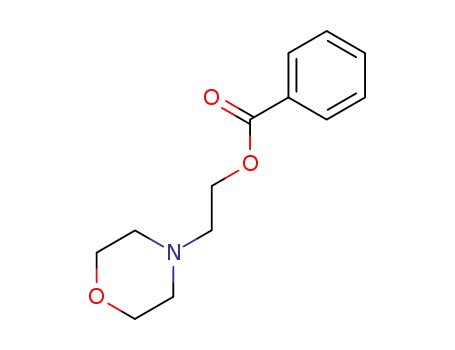 Molecular Structure of 19069-52-4 (4-Morpholineethanol, benzoate (ester))