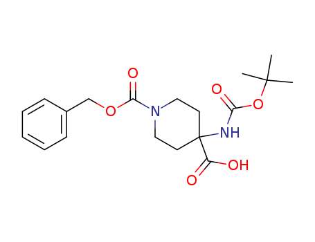 4-TERT-BUTOXYCARBONYLAMINO-PIPERIDINE-1,4-DICARBOXYLIC ACID MONOBENZYL ESTER