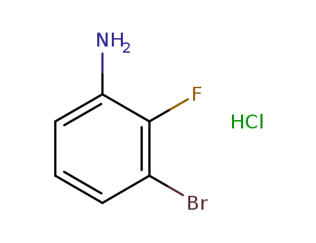 Molecular Structure of 1336963-98-4 (3-bromo-2-fluoroaniline hydrochloride)