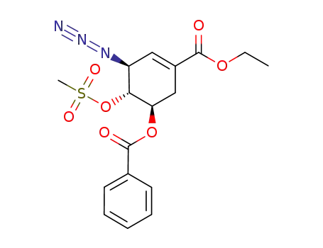 ethyl (3S,4R,5R)-3-azido-5-benzoyloxy-4-methanesulfonyloxy-cyclohex-1-ene-1-carboxylate