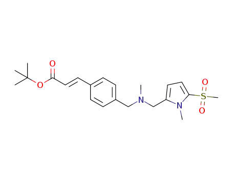 (E)-tert-butyl 3-(4-((methyl((1-methyl-5-(methylsulfonyl)-1H-pyrrol-2-yl)methyl)amino)methyl)phenyl)acrylate