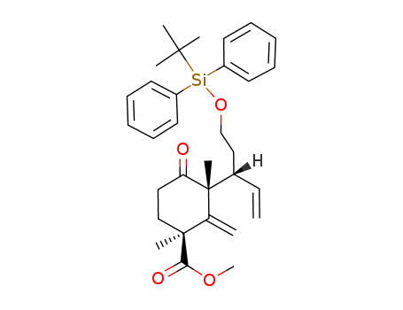 (-)-(2R,4S)-2-[(3R,E)-5-(tert-butyldiphenylsiloxy)penten-3-yl]-2,4-dimethyl-3-methylene-4-carbomethoxycyclohexanone