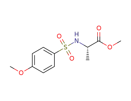 Molecular Structure of 1229690-02-1 ((S)-methyl 2-(4-methoxyphenylsulfonamido)propanoate)