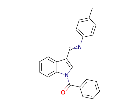 1-benzoyl-3-[(4-methylphenylimino)methyl]indole