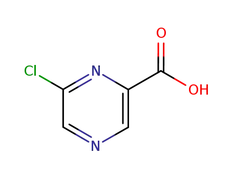 Molecular Structure of 23688-89-3 (6-Chloropyrazine-2-carboxylic acid)