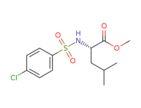 METHYL 2-([(4-CHLOROPHENYL)SULFONYL]AMINO)-4-METHYLPENTANOATE