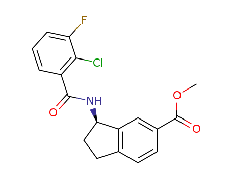 (R)-methyl 3-(2-chloro-3-fluorobenzamido)-2,3-dihydro-1H-indene-5-carboxylate