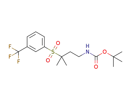 tert-butyl (3-methyl-3-(3-(trifluoromethyl)phenylsulfonyl)butyl)carbamate