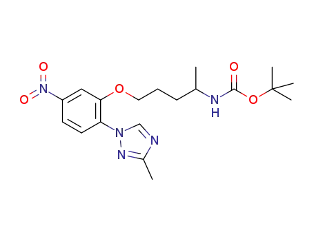 tert-butyl (5-(2-(3-methyl-1H-1,2,4-triazol-1-yl)-5-nitrophenoxy)pentan-2-yl)carbamate
