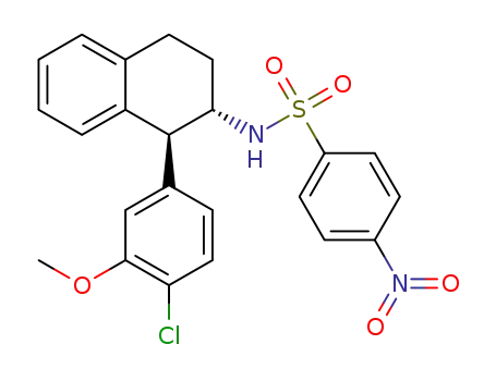 (+)-trans-N-[1-(4-chloro-3-methoxy-phenyl)-1,2,3,4-tetrahydronaphthalen-2-yl]-4-nitro-benzenesulfonamide