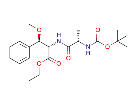 (2S,3R)-ethyl 2-((S)-2-(tert-butoxycarbonylamino)propanamido)-3-methoxy-3-phenylpropanoate