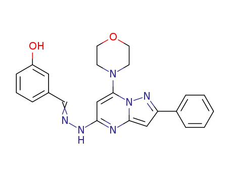 N-(3-hydroxy-benzylidene)-N'-(7-morpholin-4-yl-2-phenyl-pyrazolo[1,5-a]pyrimidin-5-yl)-hydrazine