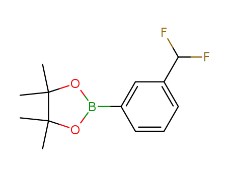 Molecular Structure of 627525-89-7 (2-(3-(difluoromethyl)phenyl)-4,4,5,5-tetramethyl-1,3,2-dioxaborolane)