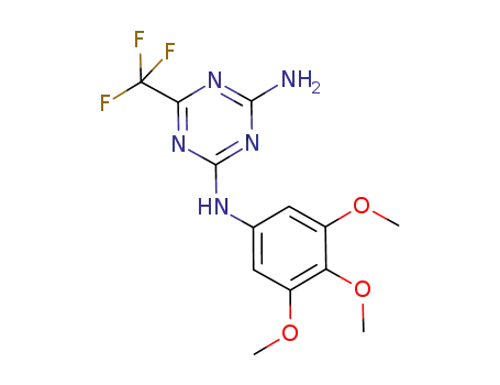 C<sub>13</sub>H<sub>14</sub>F<sub>3</sub>N<sub>5</sub>O<sub>3</sub>