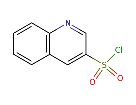 Molecular Structure of 159182-40-8 (QUINOLINE-3-SULFONYL CHLORIDE)