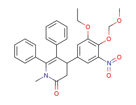 4-(3-ethoxy-4-(methoxymethoxy)-5-nitrophenyl)-1-methyl-5,6-diphenyl-3,4-dihydropyridin-2(1H)-one