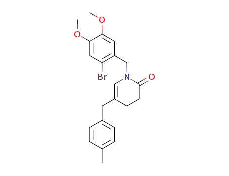 1-(2-bromo-4,5-dimethoxybenzyl)-5-(4-methylbenzyl)-3,4-dihydropyridin-2(1H)-one