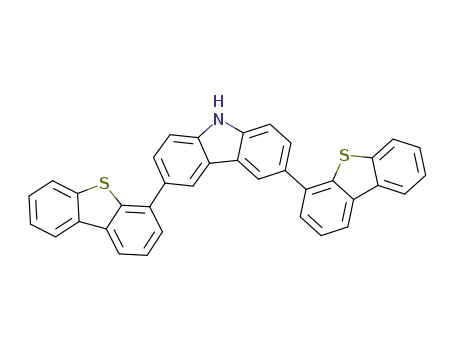 Molecular Structure of 1365891-56-0 (3,6-di(benzothiophen-4-yl)-9H-carbazole)