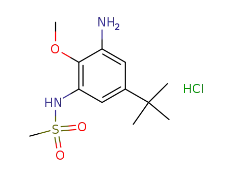 N-(3-amino-5-tert-butyl-2-methoxy-phenyl)-methanesulphonamide hydrochloride