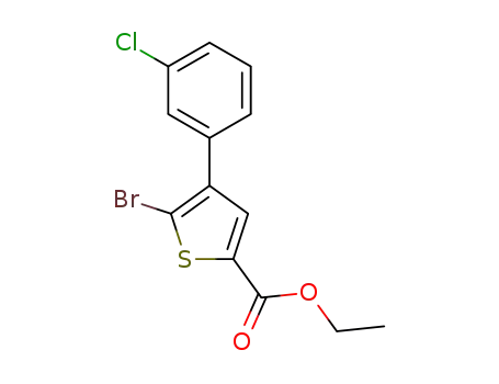 Ethyl 5-bromo-4-(3-chlorophenyl)thiophene-2-carboxylate