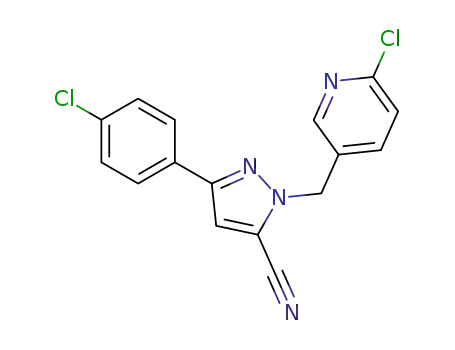 3-(4-chlorophenyl)-1-[(6-chloro-3-pyridinyl)methyl]-1H-pyrazole-5-carbonitrile
