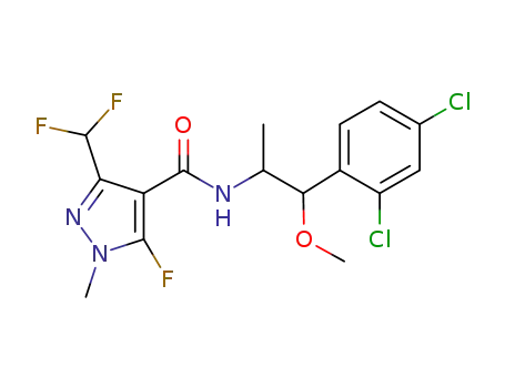 N-[1-(2,4-dichlorophenyl)-1-methoxypropan-2-yl]-3-(difluoromethyl)-5-fluoro-1-methyl-1H-pyrazole-4-carboxamide