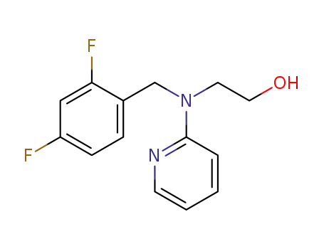 Molecular Structure of 1352211-82-5 (2-((2,4-difluorobenzyl)(pyridin-2-yl)amino)ethanol)