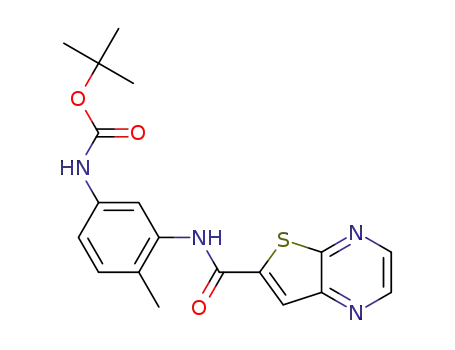 tert-butyl 4-methyl-3-(thieno[2,3-b]pyrazine-6-carboxamido)phenylcarbamate