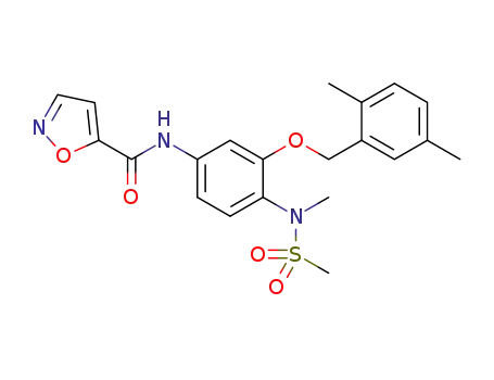 N-[3-(2,5-dimethylbenzyloxy)-4-(N-methanesulfonyl-N-methylamino)phenyl]isoxazole-5-carboxamide
