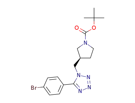 1,1-dimethylethyl (3R)-3-{[5-(4-bromophenyl)-1H-tetrazol-1-yl]methyl}-1-pyrrolidinecarboxylate