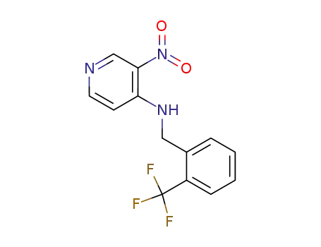 3-nitro-N-[[2-(trifluoromethyl)phenyl]methyl]pyridin-4-amine