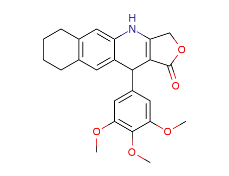 11-(3,4,5-trimethoxyphenyl)-4,6,7,8,9,11-hexahydrobenzo[g]furo[3,4-b]quinolin-1(3H)-one