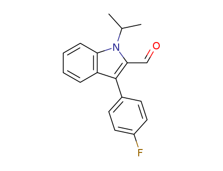 3-(4-FLUORO-PHENYL)-1-ISOPROPYL-1H-INDOLE-2-CARBALDEHYDE CAS No.101125-34-2