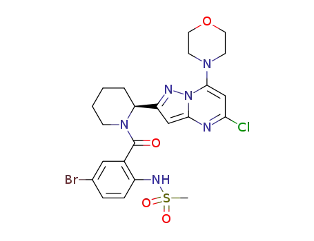 Molecular Structure of 1353628-72-4 (C<sub>23</sub>H<sub>26</sub>BrClN<sub>6</sub>O<sub>4</sub>S)