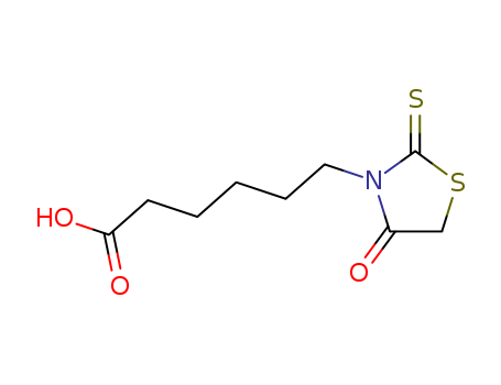 6-(4-oxo-2-sulfanylidene-thiazolidin-3-yl)hexanoic acid