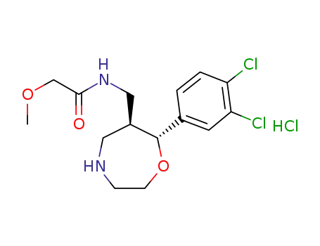 N-(((6S,7R)-7-(3,4-dichlorophenyl)-1,4-oxazepan-6-yl)methyl)-2-methoxyacetamide hydrochloride
