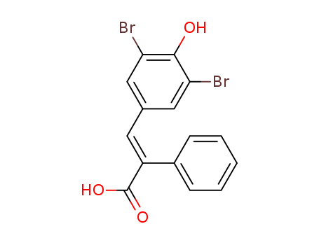 3-(3,5-dibromo-4-hydroxy-phenyl)-2-phenyl-prop-2-enoic acid cas  5325-39-3
