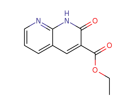 Molecular Structure of 5174-90-3 (2-OXO-1,2-DIHYDRO-[1,8]NAPHTHYRIDINE-3-CARBOXYLIC ACID ETHYL ESTER)