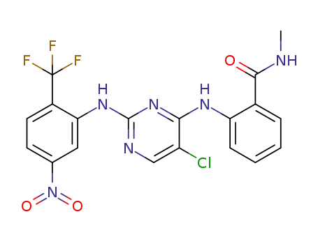 2-((5-chloro-2-(5-nitro-2-(trifluoromethyl)phenyl)aminopyrimidin-4-yl)amino)-N-methylbenzamide