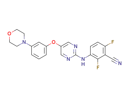 2,6-difluoro-3-[5-(3-morpholin-4-ylphenoxy)-pyrimidin-2-ylamino]-benzonitrile