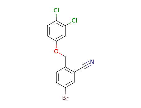 Molecular Structure of 1355637-31-8 (5-bromo-2-[(3,4-dichlorophenoxy)methyl]benzonitrile)