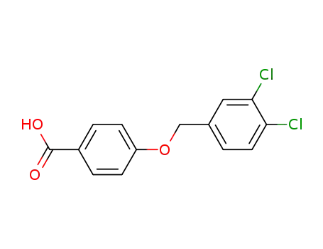 Molecular Structure of 56442-18-3 (4-[(3,4-DICHLOROBENZYL)OXY]BENZENECARBOXYLIC ACID)